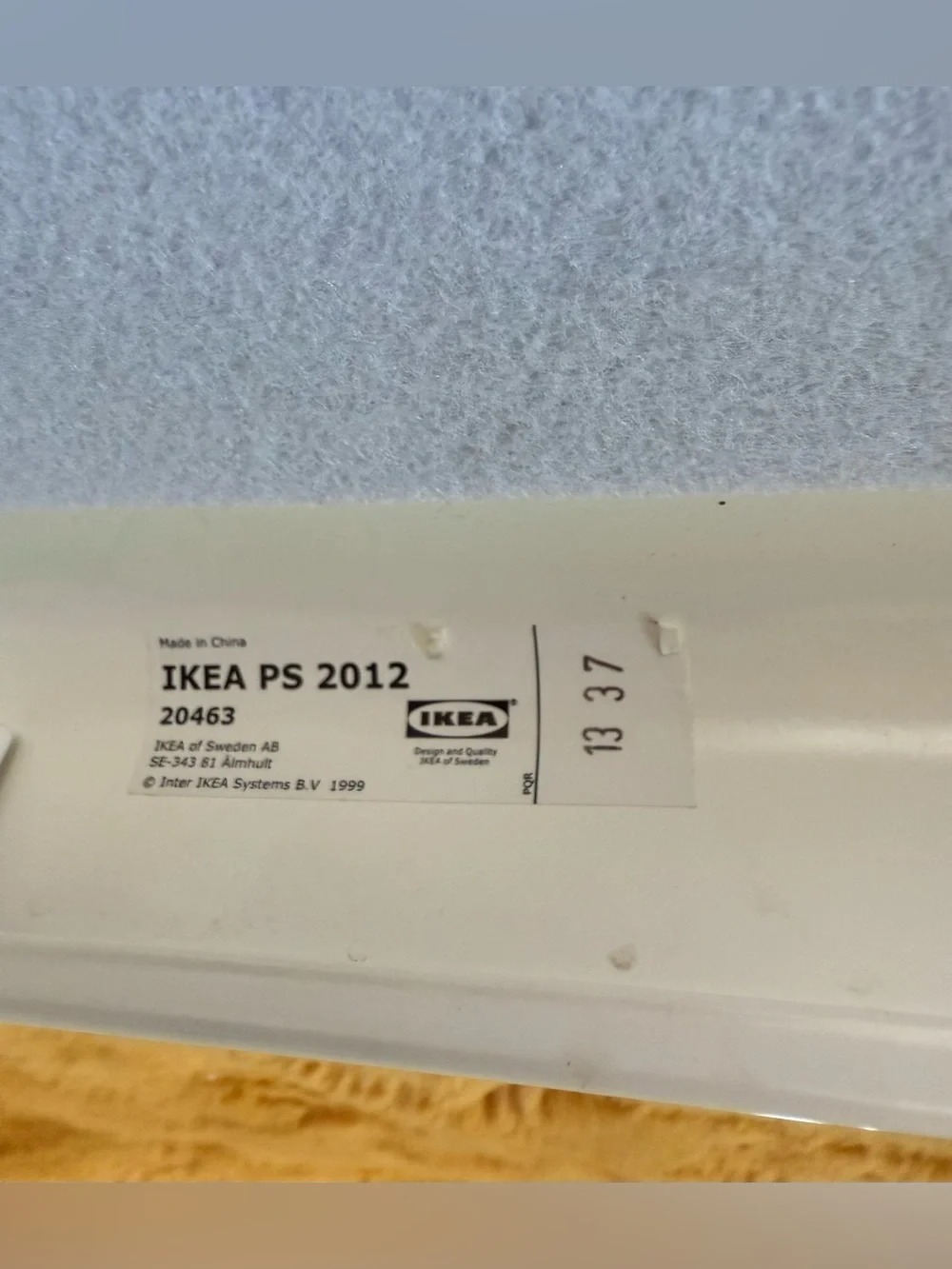 White Rolling Utility Cart Frame with Swivel Wheels IKEA brand